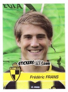 Sticker Frederic Frans - FOOT Belgium 2011-2012 n. 187 - Panini