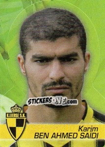 Sticker Karim Ben Ahmed Saidi - FOOT Belgium 2011-2012 - Panini