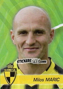 Sticker Milos Maric - FOOT Belgium 2011-2012 - Panini