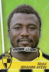 Cromo Abdul Ibrahim Ayew - FOOT Belgium 2011-2012 - Panini