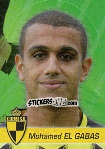 Sticker Mohamed El Gabas - FOOT Belgium 2011-2012 n. 199 - Panini