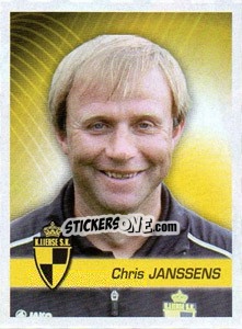 Sticker Entraineur Chris Janssens - FOOT Belgium 2011-2012 - Panini