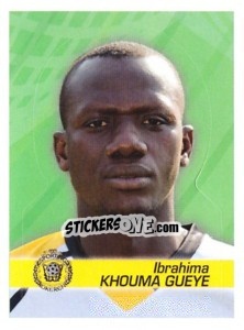 Sticker Ibrahima Khouma Gueye - FOOT Belgium 2011-2012 - Panini