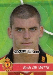 Cromo Seth De Witte - FOOT Belgium 2011-2012 - Panini