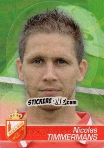 Sticker Nicolas Timmermans - FOOT Belgium 2011-2012 - Panini