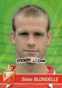 Figurina Siebe Blondelle - FOOT Belgium 2011-2012 - Panini