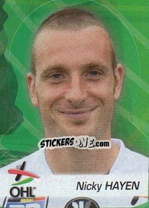 Sticker Nicky Hayen - FOOT Belgium 2011-2012 - Panini