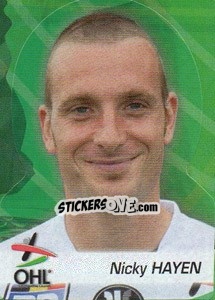 Figurina Nicky Hayen - FOOT Belgium 2011-2012 - Panini