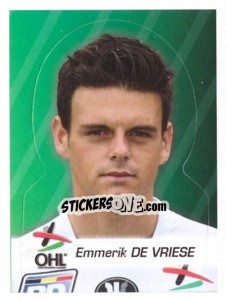 Sticker Emmerik De Vriese - FOOT Belgium 2011-2012 n. 304 - Panini