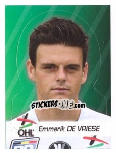 Figurina Emmerik De Vriese - FOOT Belgium 2011-2012 - Panini