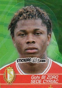 Sticker Gohi Bi Sede Cyriac - FOOT Belgium 2011-2012 - Panini