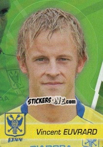 Sticker Vincent Euvrard - FOOT Belgium 2011-2012 - Panini