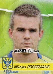 Sticker Nikolas Proesmans - FOOT Belgium 2011-2012 n. 352 - Panini