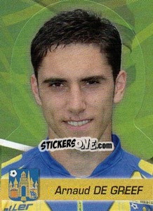 Sticker Arnaud De Greef - FOOT Belgium 2011-2012 - Panini