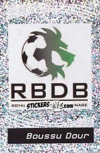 Sticker Embleme Boussu Dour Borinage - FOOT Belgium 2011-2012 - Panini