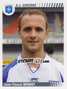 Sticker Jean-Pascal Mignot - FOOT 2008-2009 - Panini