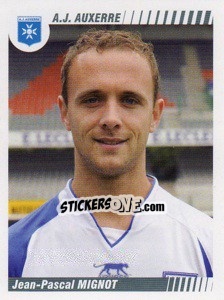 Cromo Jean-Pascal Mignot - FOOT 2008-2009 - Panini