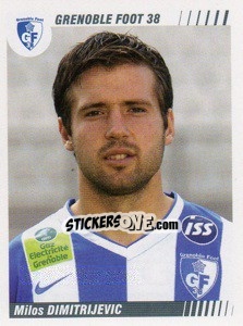 Sticker Milos Dimitrijevic - FOOT 2008-2009 - Panini