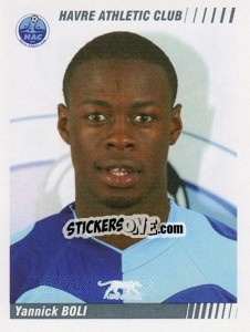 Sticker Yannick Boli - FOOT 2008-2009 n. 127 - Panini