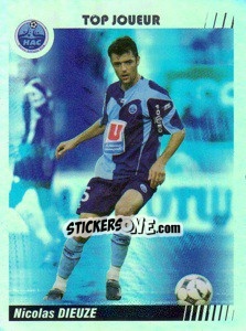 Sticker Nicolas Dieuze - Top Joueur - FOOT 2008-2009 - Panini