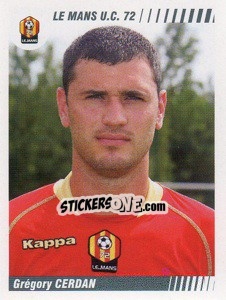 Cromo Gregory Cerdan - FOOT 2008-2009 - Panini