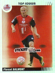 Sticker Florent Balmont - Top Joueur - FOOT 2008-2009 n. 161 - Panini