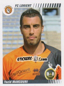 Sticker Yazid Mansouri - FOOT 2008-2009 - Panini