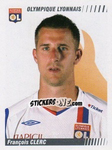 Sticker Francois Clerc - FOOT 2008-2009 - Panini