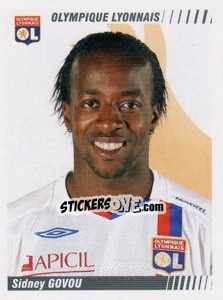 Sticker Sidney Govou - FOOT 2008-2009 - Panini