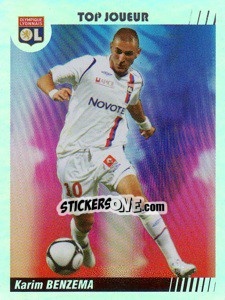 Sticker Karim Benzema - Top Joueur - FOOT 2008-2009 n. 234 - Panini