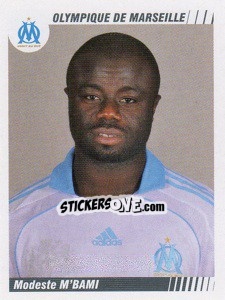 Cromo Modeste M'Bami - FOOT 2008-2009 n. 252 - Panini