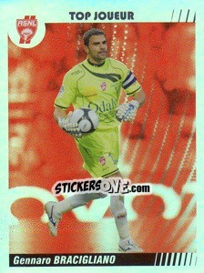 Sticker Gennaro Bracigliano - Top Joueur - FOOT 2008-2009 n. 291 - Panini