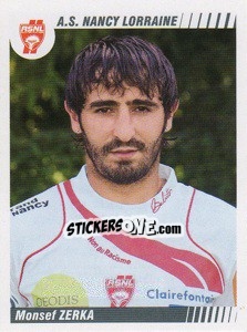 Cromo Monsef Zerka - FOOT 2008-2009 - Panini