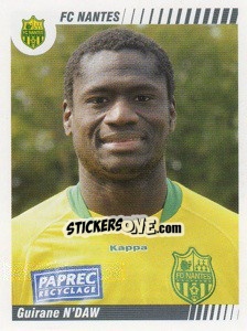 Sticker Guirane N'Daw - FOOT 2008-2009 n. 332 - Panini