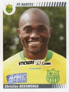 Cromo Christian Bekamenga - FOOT 2008-2009 n. 334 - Panini