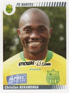 Figurina Christian Bekamenga - FOOT 2008-2009 - Panini