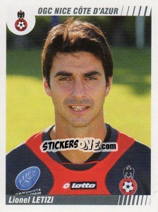 Sticker Lionel Letizi - FOOT 2008-2009 n. 344 - Panini