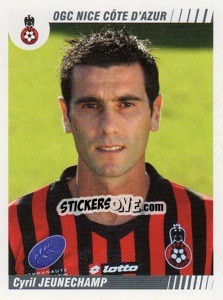 Sticker Cyril Jeunechamp - FOOT 2008-2009 n. 350 - Panini