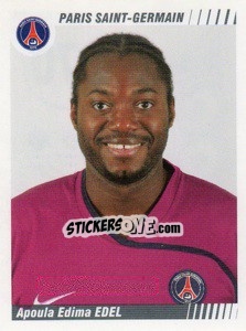 Sticker Apoula Edima Edel - FOOT 2008-2009 - Panini