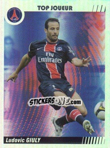 Sticker Ludovic Giuly - Top Joueur - FOOT 2008-2009 n. 390 - Panini