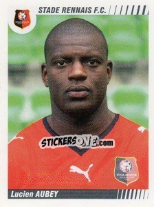 Figurina Lucien Aubey - FOOT 2008-2009 - Panini