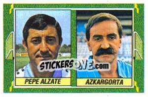 Cromo Pepe Alzate/Azkargorta - Liga Spagnola 1984-1985
 - Colecciones ESTE