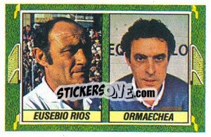 Sticker Eusebio Ríos/ Ormaechea - Liga Spagnola 1984-1985
 - Colecciones ESTE