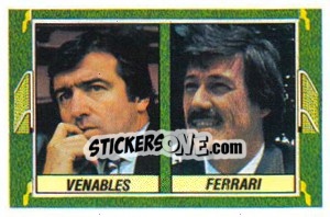 Sticker Venables/Ferrari (2 con traje) - Liga Spagnola 1984-1985
 - Colecciones ESTE