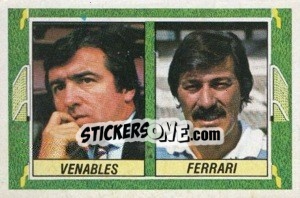 Sticker Venables/Ferrari (2 en el campo, double imagen) - Liga Spagnola 1984-1985
 n. 370 - Colecciones ESTE