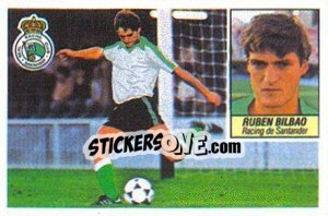 Sticker 1b Rubén Bilbao (Racing de Santander) - Liga Spagnola 1984-1985
 - Colecciones ESTE