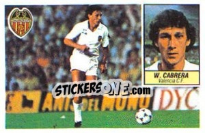 Sticker 3b Cabrera (Valencia C.F.) - Liga Spagnola 1984-1985
 - Colecciones ESTE