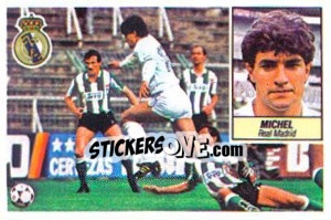 Sticker 6 Michel (Real Madrid) - Liga Spagnola 1984-1985
 - Colecciones ESTE