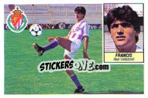 Sticker 7b Francis (Real Valladolid, aire) - Liga Spagnola 1984-1985
 n. 383 - Colecciones ESTE