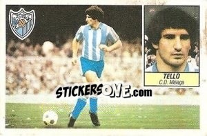 Figurina 11bis Tello (C.D. Málaga, grada llena, double imagen) - Liga Spagnola 1984-1985
 - Colecciones ESTE